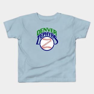 Defunct Denver Zephyrs Baseball 1989 Kids T-Shirt